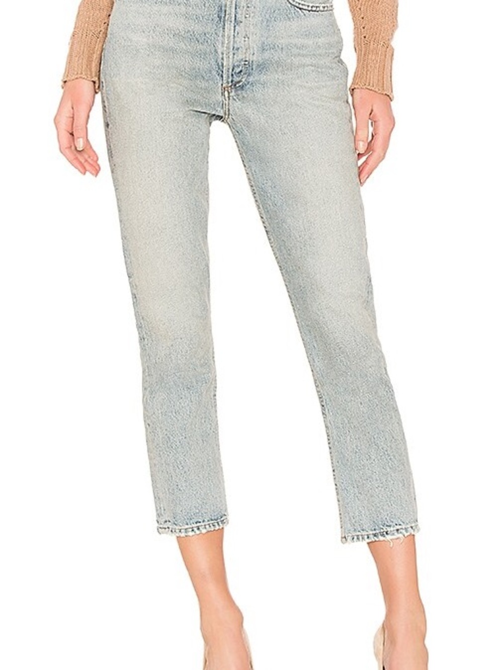 AGOLDE Riley Crop Denim Jeans